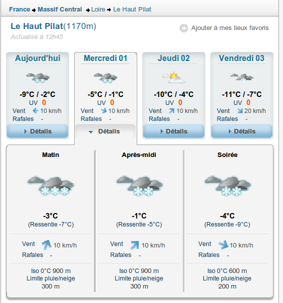 Météo de MEEEEEERDE Neige210