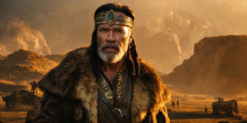 IA générateur d'images : Arnold Schwarzenegger/King Conan  2b1ace10