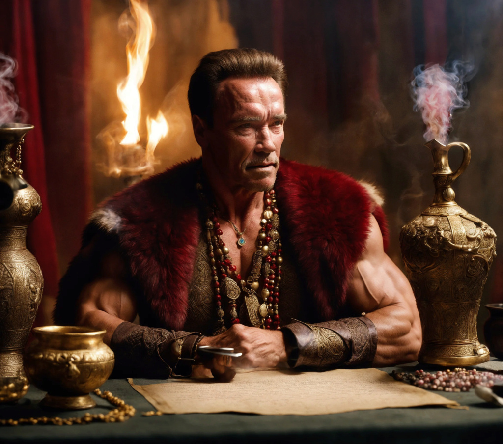 IA générateur d'images : Arnold Schwarzenegger/King Conan  78463610