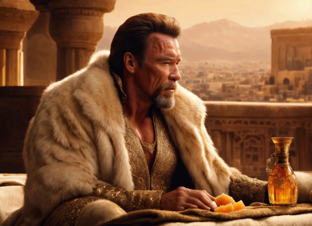 IA générateur d'images : Arnold Schwarzenegger/King Conan  E0320510
