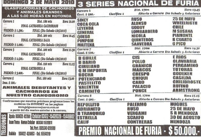 2 DE MAYO, FINAL FURIA DE VERANO, MARCOS JUAREZ, CBA. Escane11