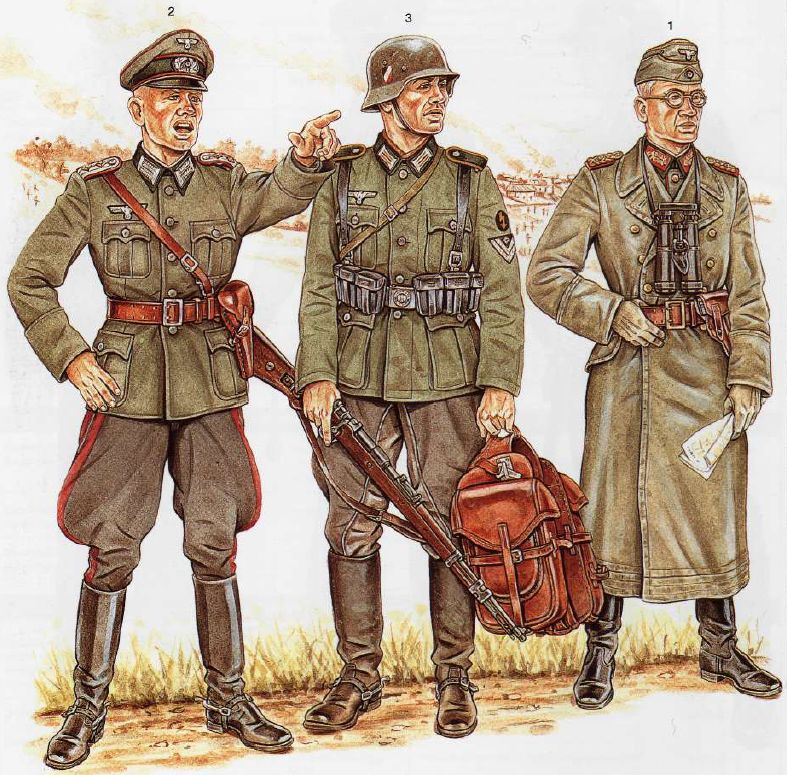 Uniformes de la Wehrmacht sur tout les fronts. Germ1a10