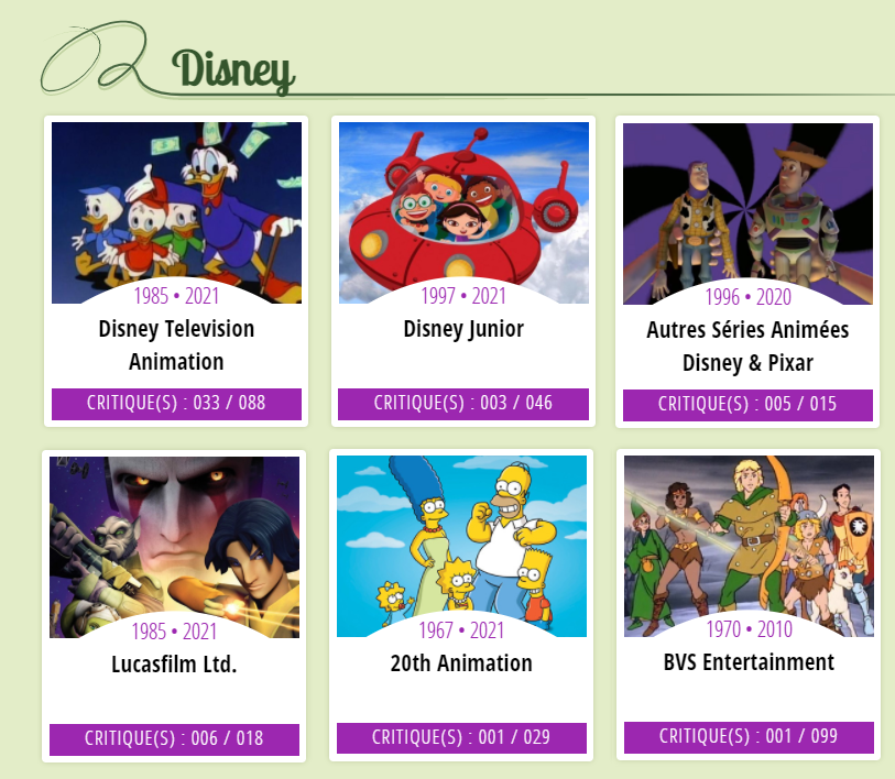 Listes et chroniques des séries d'animation Disney Sans_t23