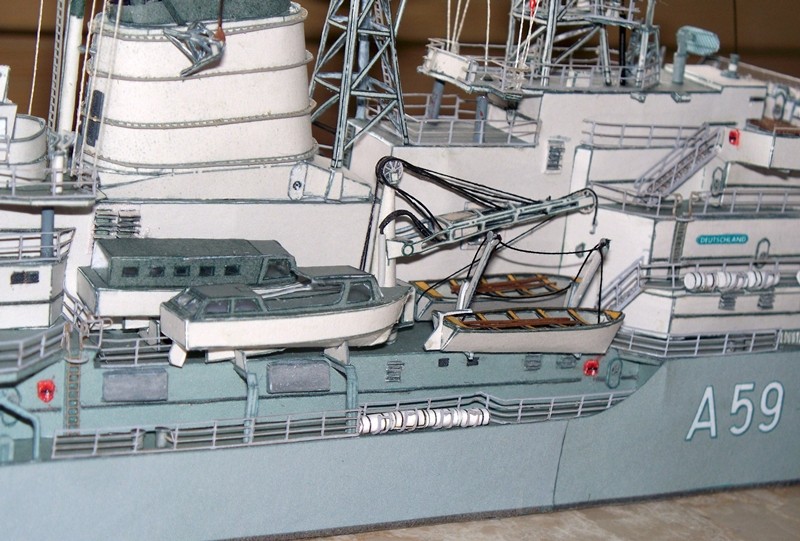 Schulschiff Deutschland Bundesmarine 1:250 Karton Modell WHV Verlag (Reprint) 100_2719