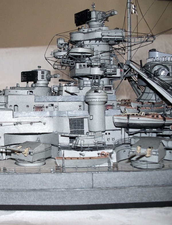 Schlachtschiff Bismarck HMV-Verlag, 1:250 Wasserlinienmodell Z_1_ko10