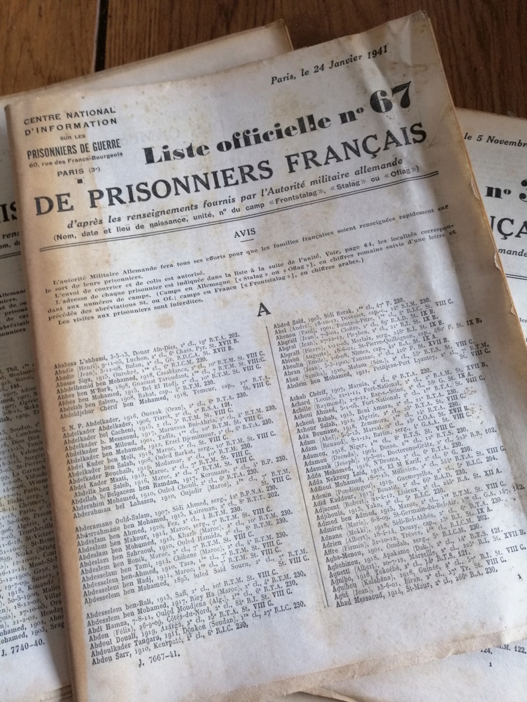 Liste officielle prisonniers guerre francais  Img_2060