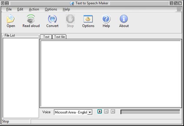 برنامج تحويل ملفات النصوص إلى ملفات صوت Text to Speech Maker Txtspe10