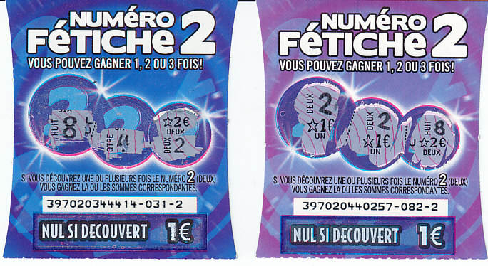 FETICHE 39702 - 2 couleurs pour 1 ticket 3970210