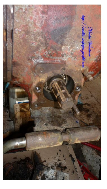 Retrait de la pompe hydraulique sur le Massey Ferguson 65 P610