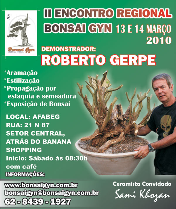 II Encontro regional bonsai gyn Cartaz10