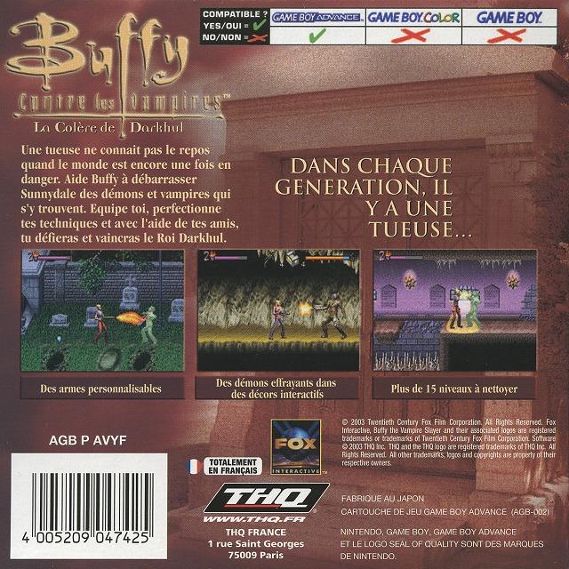 Les jeux vidéo Buffy Buffga11