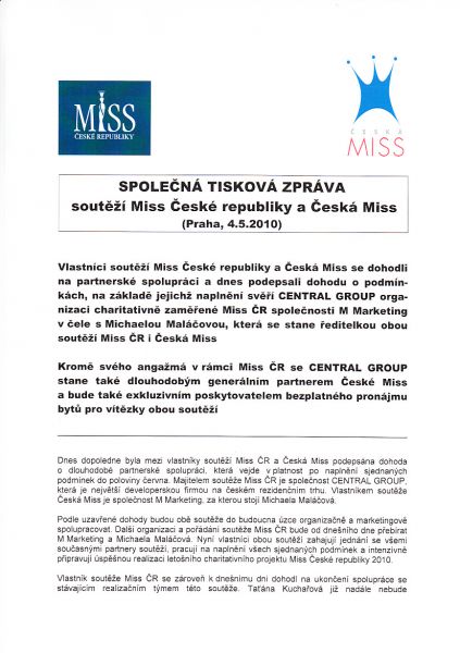 BREAKING NEWS - MICHAELA MALÁÈOVÁ GRABS THE RIVAL COMPETITION - MISS CZECH REPUBLIC!!! 00581510