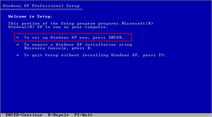 Si ta formatosh PC me Windows XP 610