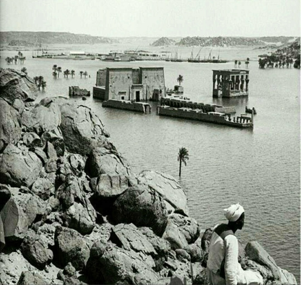 صور تكشف دمارا شهدته مصر قبل بناء السد العالي ووصول مياه النيل إلى الأهرامات 5f649f12