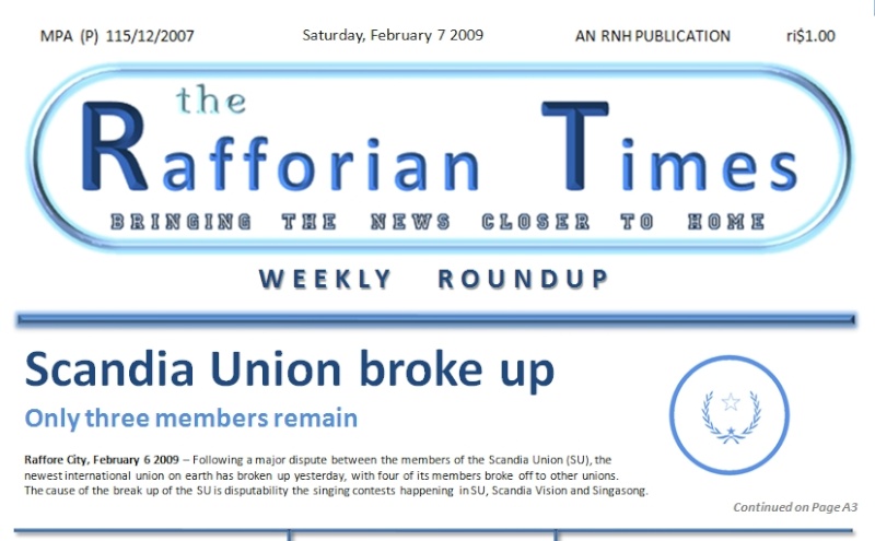 The Rafforian Times, Bringing the news closer to home 07020910
