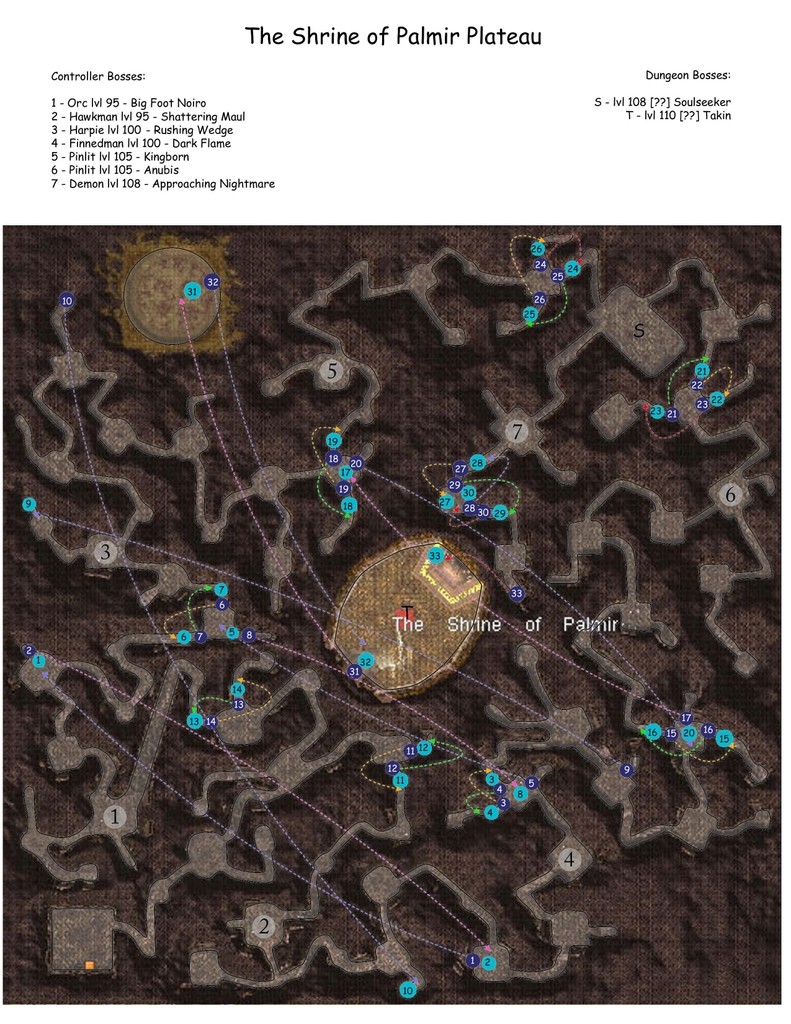 dungeon information and maps Palmir11