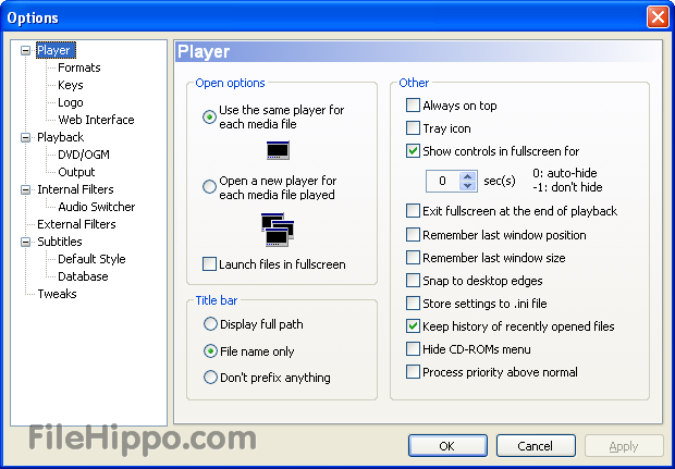 تحميل برنامج ميديا بلاير كلاسيك Media Player Classic 6.4.9.1 402_me10