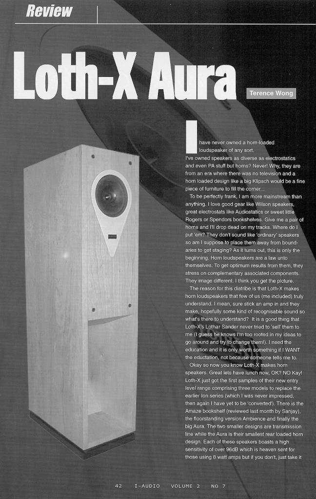 Loth - X Aura horn-loaded speaker (SOLD) Loth-x11