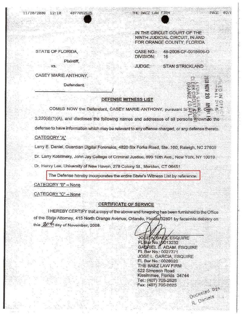 STATE WITNESS LIST Defens10