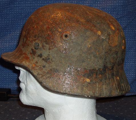 WW II German SS helmet found on Jersey in The Channel Islands German12