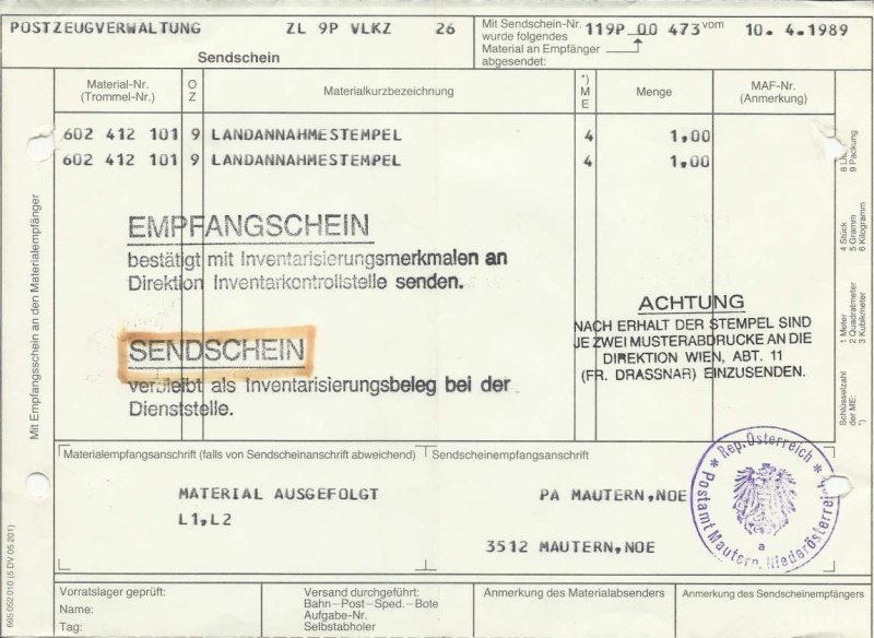 stempel - Landannahmestempel Landan12