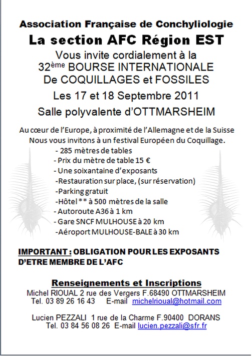 2011 Bourse internationale Ottmarsheim - 17 & 18 Septembre - AFC Région EST Invita10