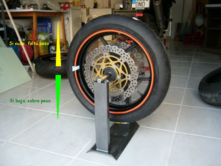 Como equilibrar un neumático de moto User9713