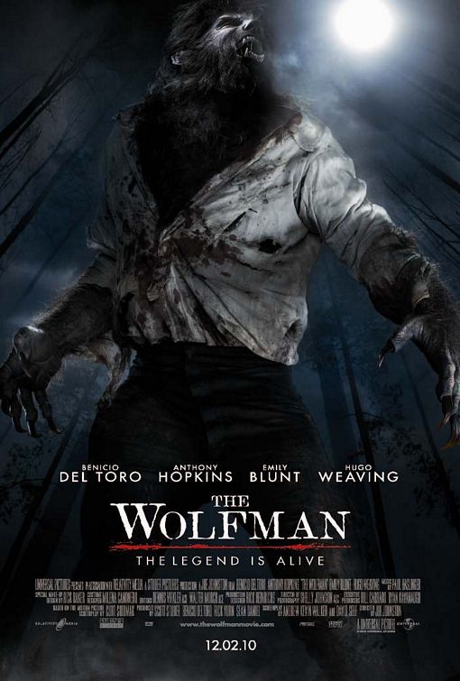 حصريا فيلم الرعب المنتظر ثالث البوكس اوفيس The Wolfman 2010 مترجم نسخه Cam بروابط مباشرة Ooo10