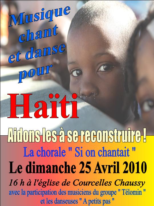 " Pour Haiti"  à Corcelles Chaussy , chorale " si on chantait" 25 avril 2010 Concer10