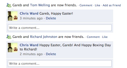 "Gareb Shamus and Chris Ward are now Friends" Garebe10