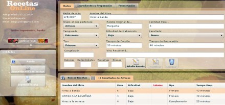 Aplicación de Recetas Online Receta10