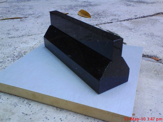 K-ramps: Black Galaxy Granite barrier and bench for sale Dsc00420