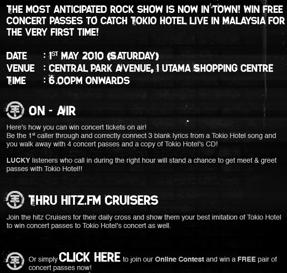 Win tickets and meet & greet passes with Hitz.FM! Hitzfm10