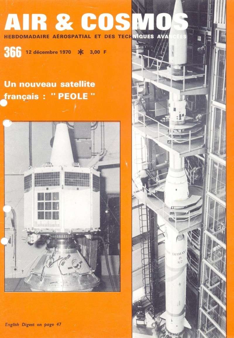 12 décembre 1970 - Diamant B n°2 - Satellite Péole 70121210