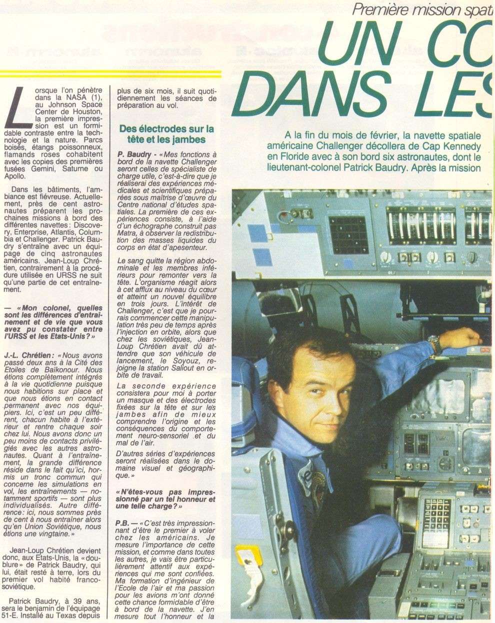 Patrick Baudry - 2ème Français dans l'espace 85020011