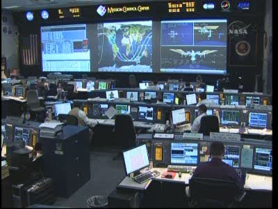 Salle de contrôle des vols de STS Vlcsn587