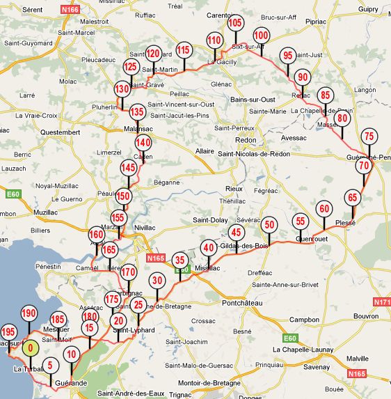 Cyclo, Brevet des 200 kms le 9 avril à la Turballe Brevet11