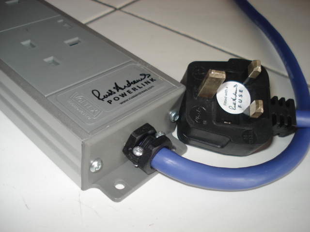 Russ Andrews PowerLink, UK 6 way Audiophile Mains Lead using Kimber Kable PK14 Leads - 1 m (Used)SOLD Rapowe18