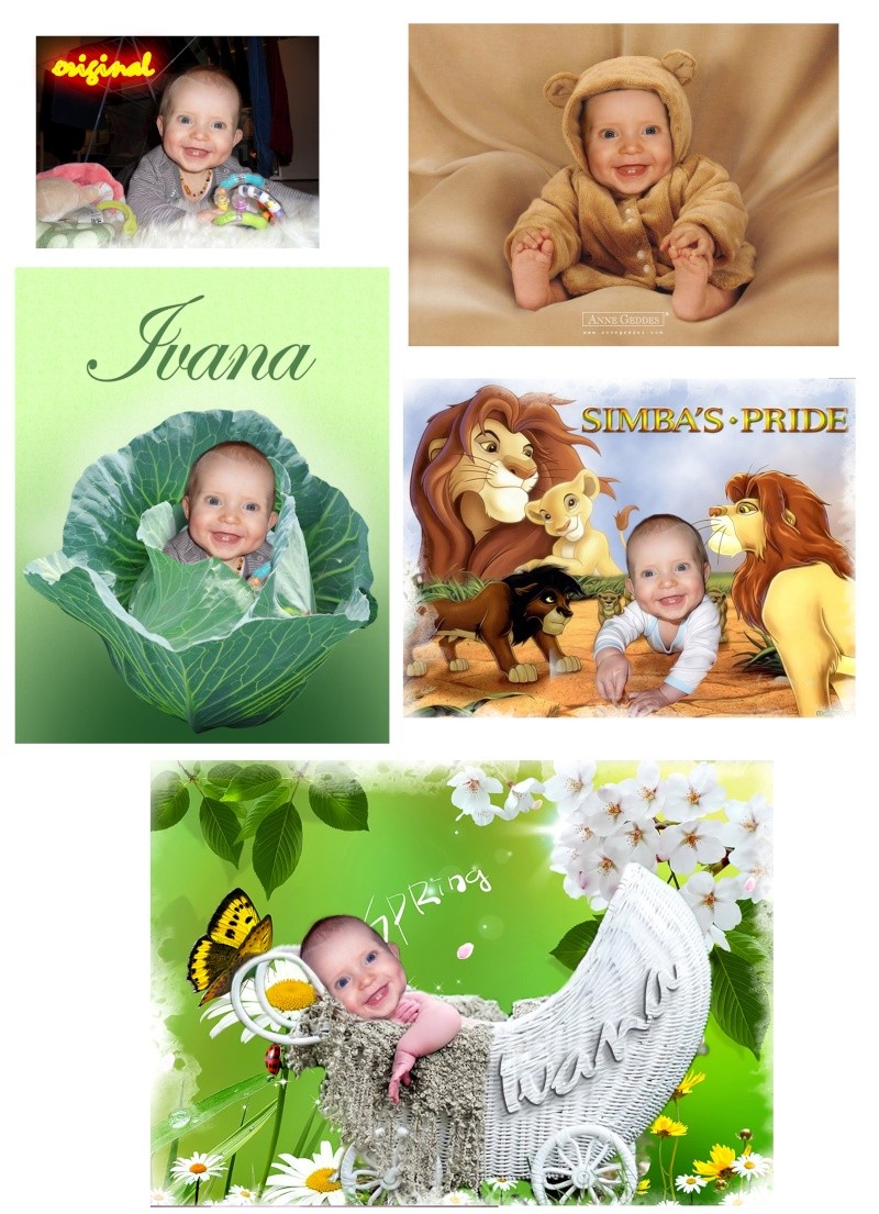 exemles montage bébé Ivana10