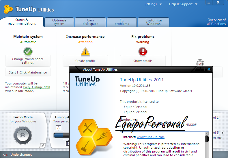 TuneUp Utilities 2011 [Inglés] 210