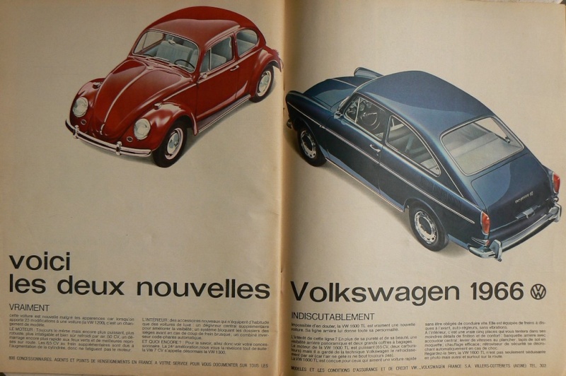 Publicité VW d'époque, genre Paris Match . 2newvw10