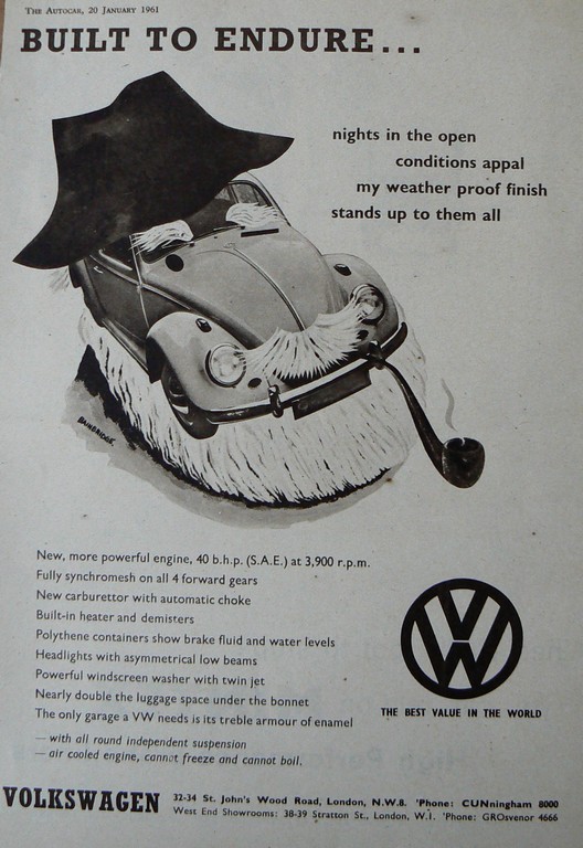 Publicité VW d'époque, genre Paris Match . Builtt10