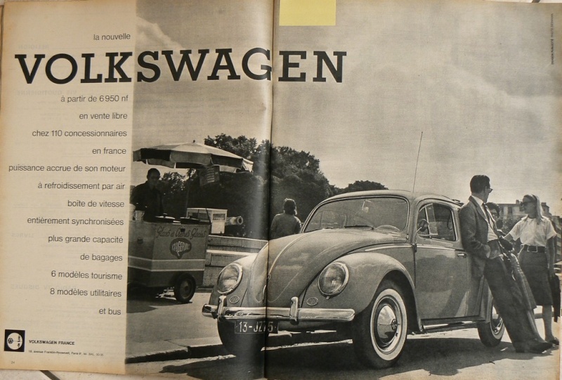 Publicité VW d'époque, genre Paris Match . Cox2pa10