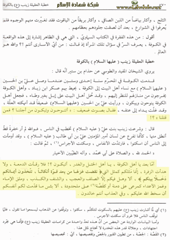 العديد من الوثائق التى تثبت أن شيعة الكوفة هم الذين قتلوا الحسين رضى الله عنه 610