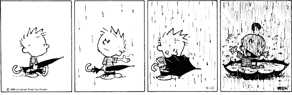 Calvin and Hobbes Piove10