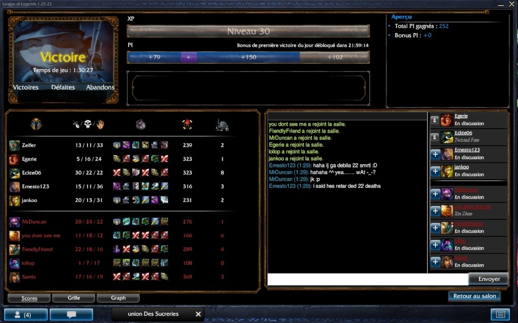 [LoL] "Concours 5vs5" Partie La Plus Longue [Record: 1h32min20sec] Recode10