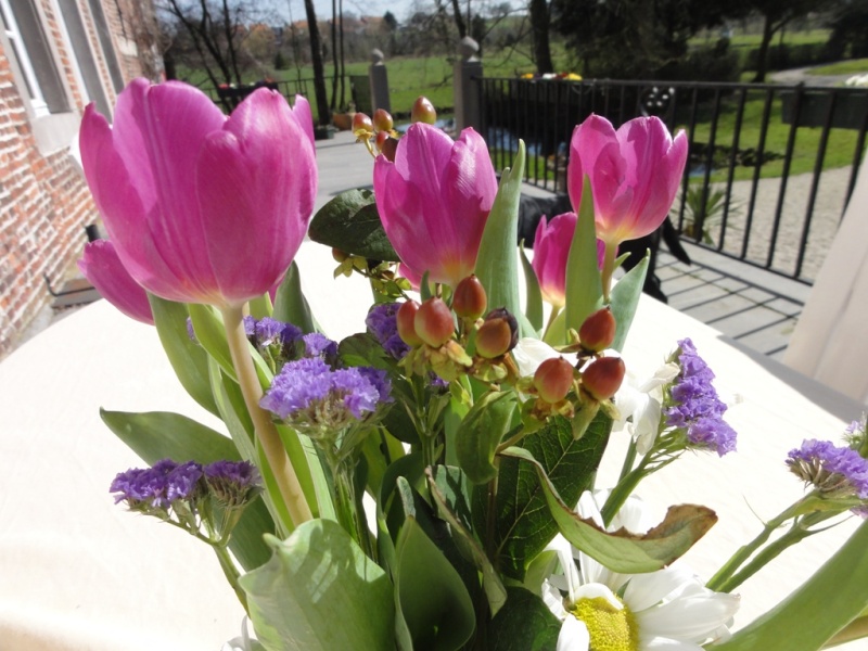 les bouquets peuvent aussi agrémenter le jardin.. 21_03_15