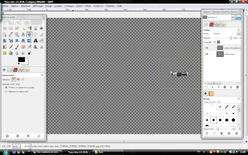[TUTO GIMP] Créer un sabre laser 810