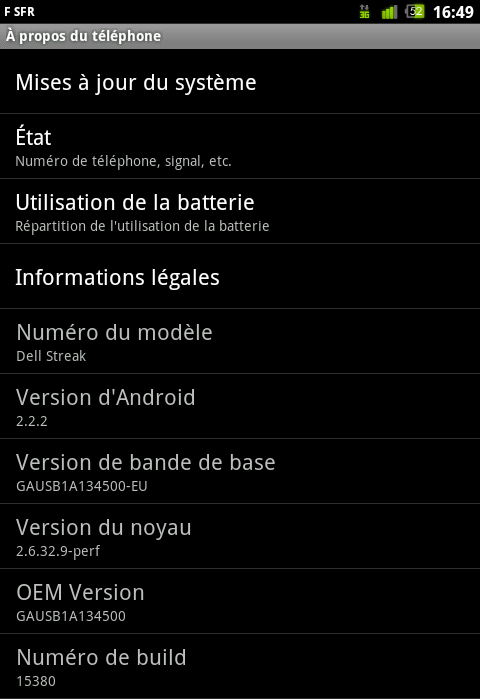 theme Gingerbread nouvelle ROM Dell 354 Screen12