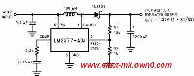 Raising effort DC circuit 12 volt to 16 volt Schem_10